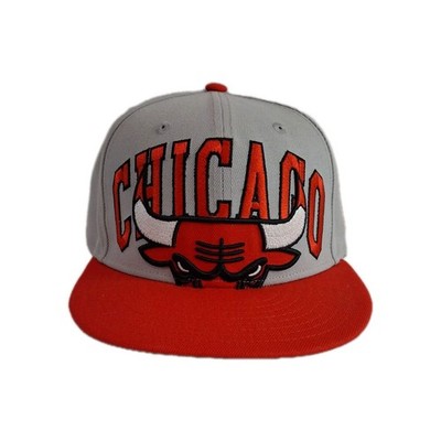 Chicago Bulls NEW ERA Gray Red Tip-Off Two-Tone 9FIFTY Snapback Hat NBA One Size