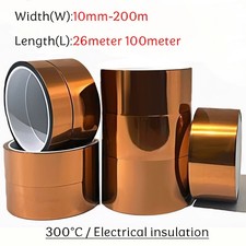 Kapton Polyimide Tape Heat Resistant Adhesive Insulation Width 10mm - 200mm