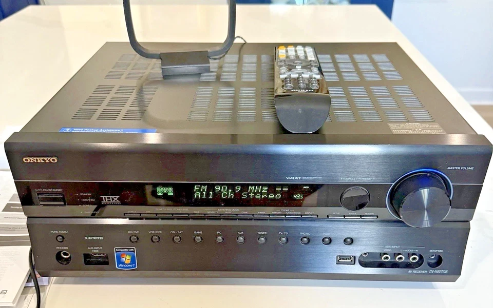 Onkyo TX-NR708 1080P 7.2 AV Receiver Ampli-tuner Audio Video Home Theater EUC - Image 2 of 4