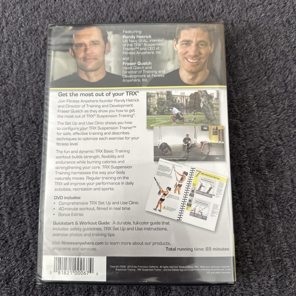 Suspension Training Randy Hetrick Navy Seal TRX Basic Training DVD Randy  Hetrick Exercise Fitness Equipment