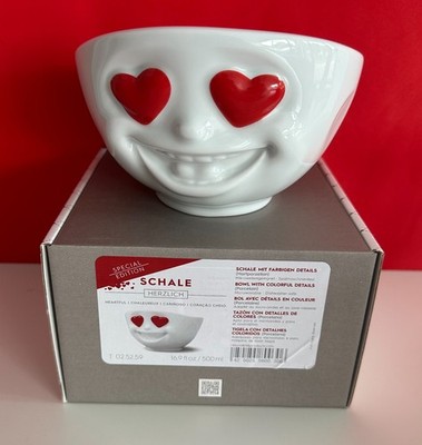 Fiftyeight Products TV Tassen Schale Herzlich - Herzaugen rot 500ml