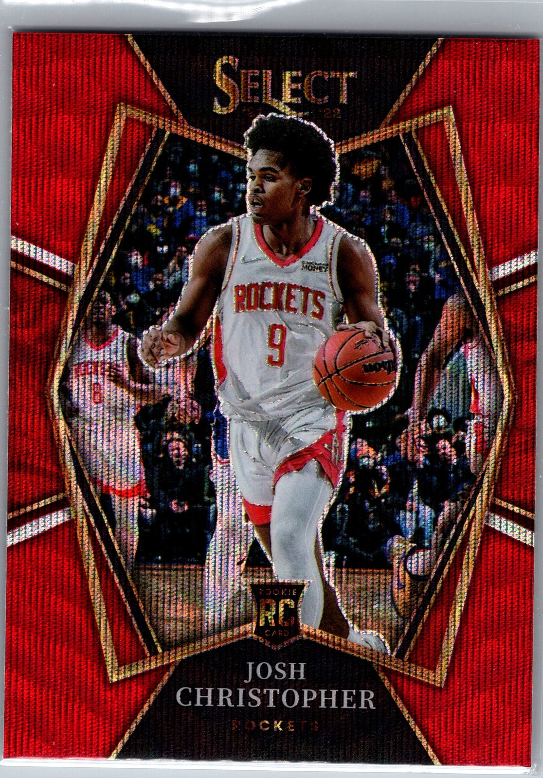 2021-22 Panini Select #133 Josh Christopher Red Wave Prizms