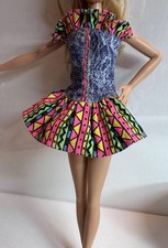 Barbie Doll Jeans Weekend Fashions Acid Wash Denim Dress 1993 C314G