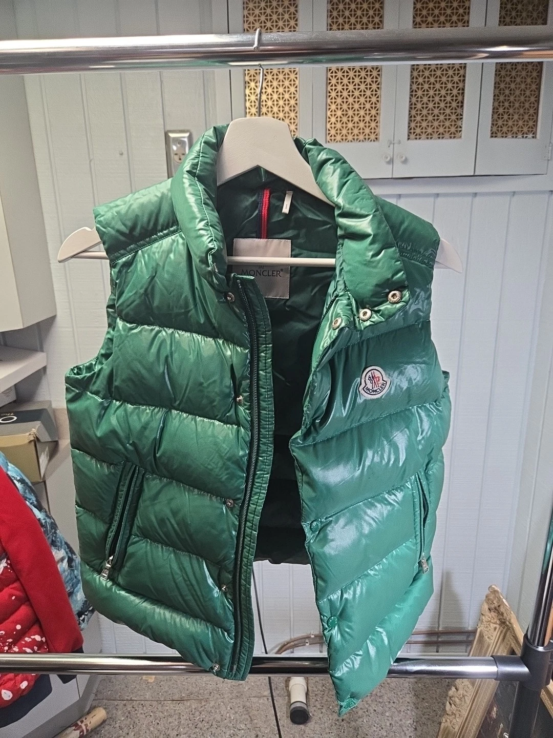 Moncler — Moncler Gilet Gui Vest Size 12 Green