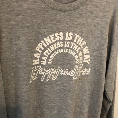 Spiritual Gangster Women's Sweater Savasana Happiness Graphic Sweatshirt M $78 - Picture 3 of 10