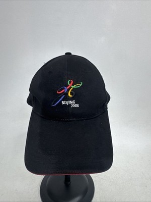 Beijing Olympics 2008 Slideback Hat Blue Adjustable Embroidered Logo