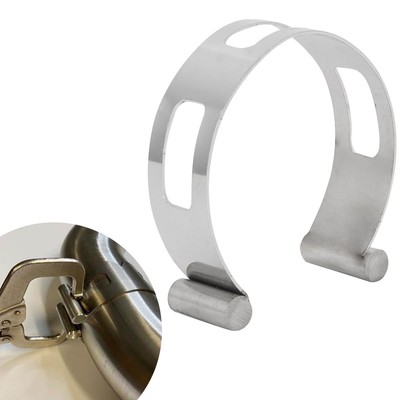 2.5'' (63.5mm) Stainless Exhaust Tacking Band Clamp-On For Welding Silver 