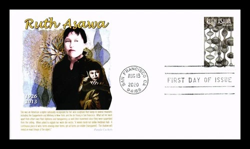 US COVER RUTH ASAWA SCULPTOR FIRST DAY ISSUE PANDA CACHET