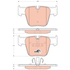 TRW Bremsbelag-Satz Bremsklötze vorne A0004206904 0004206904 | 392126 TRW Bremsbelag-Satz Bremsklötze vorne A0004206904 0004206904 | 392126