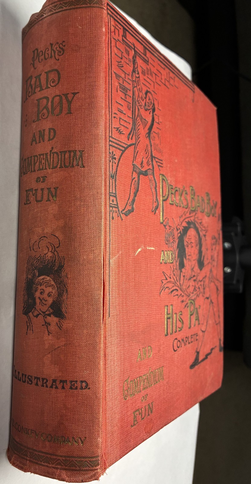 PECK'S BAD BOY AND HIS PA' - Complete. Antique 1893 First Edition HC. Geo. Peck.
