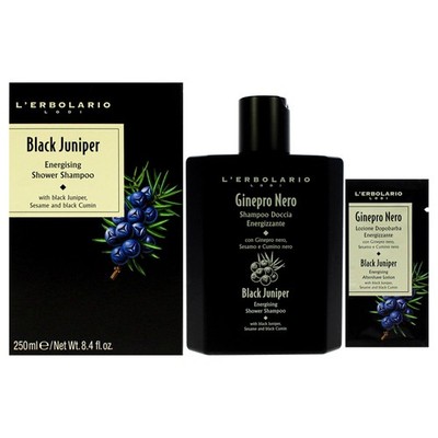 Energizing Shower Shampoo Black Juniper - Moisturizing 2-in-1 Body Wash and C...