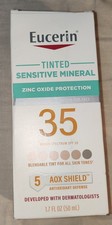 Eucerin Tinted Sensitive Mineral Face Sunscreen Spf 35, Exp Date 10/2026
