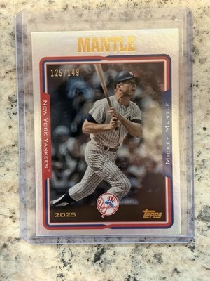 Topps 2025 Topps Archives 2005 Topps Mickey Mantle Yankees #252 Rainbow /149