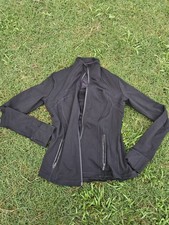 Lululemon Define Nulu Black Sz 8 Jacket Full Zip Athletic Running Active Stretch