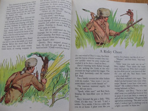Vintage großes goldenes Buch ~ Walt Disney's Davy Crockett King of the Wild Frontier - Bild 14 von 24
