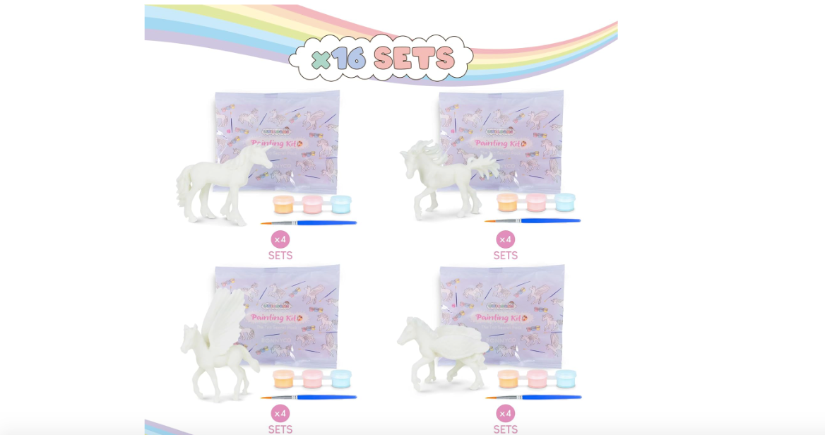 BONNYCO Unicorn Gifts for Girls Unicorn Party Bag Fillers for Kids, 16 bags