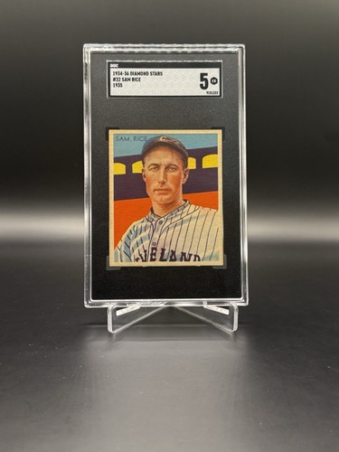 Sam Rice #32 1935 Diamond Stars card
