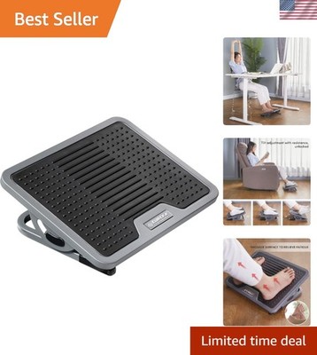 Compact Tilt Adjustable Office Footrest - Stress Relief & Circulatory Support