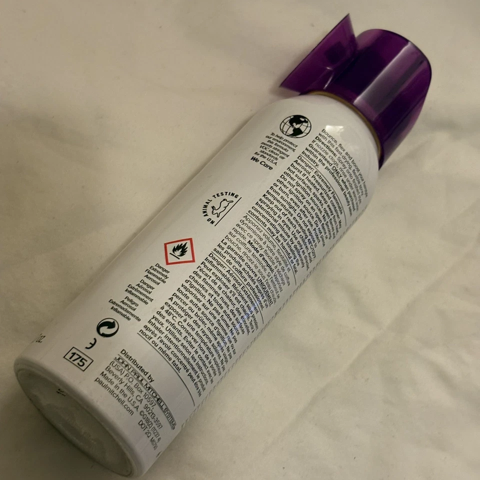 Spray de acabado extra corporal Paul Mitchell sujeción flexible (3,7 oz/125 ml) ~ EE. UU. Foto 3 de 4