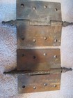 2 matching cast iron Eastlake pattern 4 inch steeple top hinges clean no pain — photo 5