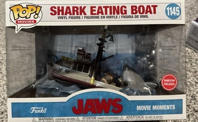 Funko Pop! Movies Jaws GameStop Exclusive Shark Eating Boat Vinyl