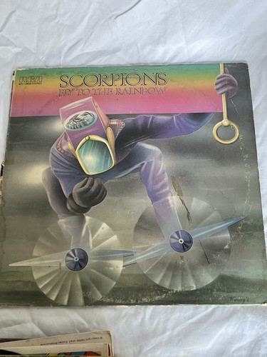 Vintage Vinyl Albums Scorpions Fly To The Rainbow Judas Priest Sin After Sin Pre - Picture 3 of 17