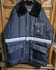 RefrigiWear 2XL Black Insulated Work Jacket Reflective Stripe Nylon/Poly 0343R