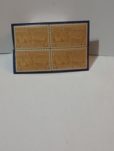 MINT NH OG 17 CENT SPECIAL DELIVERY STAMP BLOCK FV 0.68 CV 24.60