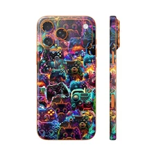 Phone Skin/Phone Wrap For iPhone, Samsung, Android 3D Embossed Neon Gaming