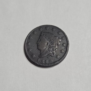 1819 Liberty Head Large Cent.