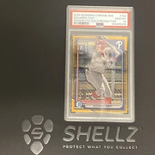 2024 Bowman Chrome Prospects Gold M/B  Refractor /50 Eduardo Tait PSA 10