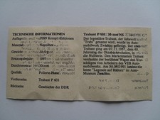Coin Certificate of Authenticity/1997-History of the GDR-Trabant P 601