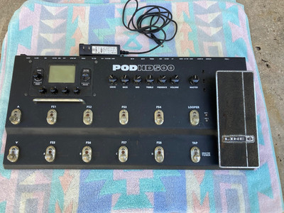 Line 6 Pod HD500 Guitar Multi-Effects Processor Amp Simulator with flight case