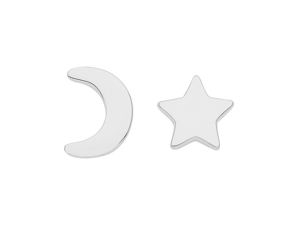 Boucles d'oreilles 8mm*6mm en argent 925 plaqué rhodium pour femme