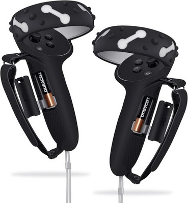 Controller Grips for Oculus Quest 2, Extended Silicone VR Grips Cover Protector