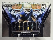 Jeremiyah Love 2025 Panini Prizm Black #18 SP Fractal Short Print 🔥📈