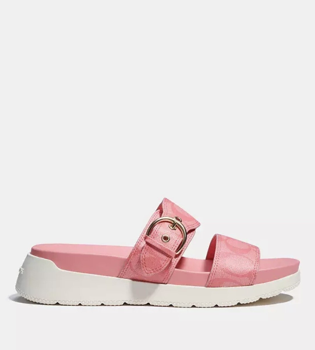 Coach Gwen Signature Sandal Size 8.5B Color Pink/Lemonade