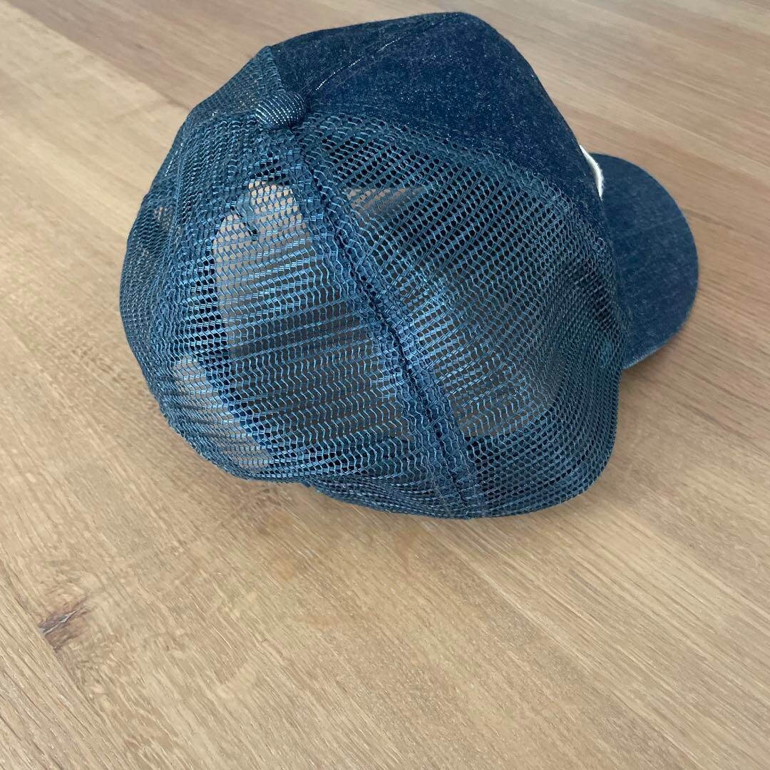 RRL RALPH LAUREN Indigo Denim Trucker Cap Double RL mesh hat