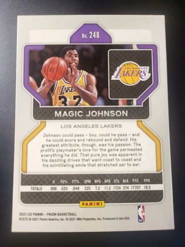 2021-22 Prizm Magic Johnson card #248 - Picture 2 of 2