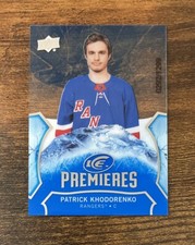 2020-21 Upper Deck UD Ice Premieres /1299 Patrick Khodorenko Rookie Rangers RC