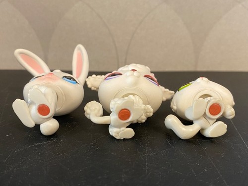 Authentic Littlest Pet Shop #99 Rabbit #100 White kitten cat #101 Poodle dog - Picture 9 of 12