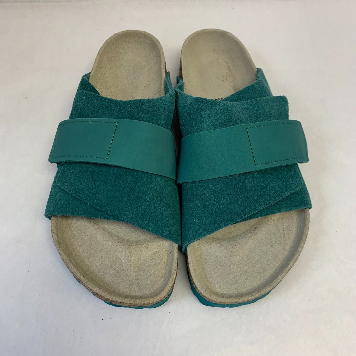 Birkenstock Kyoto Mens Slide Sandals teal comfort sz 11 44 new Amazon.com | Birkenstock Kyoto Suede Unisex Shoes Size 9  main image 3