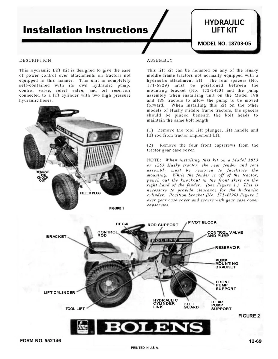 Bolens garden tractor attachments clearance