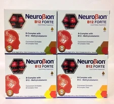 4 PACK - NEUROBION - B12 FORTE - LIQUID DIETARY SUPPLEMENT - 10 VIALS