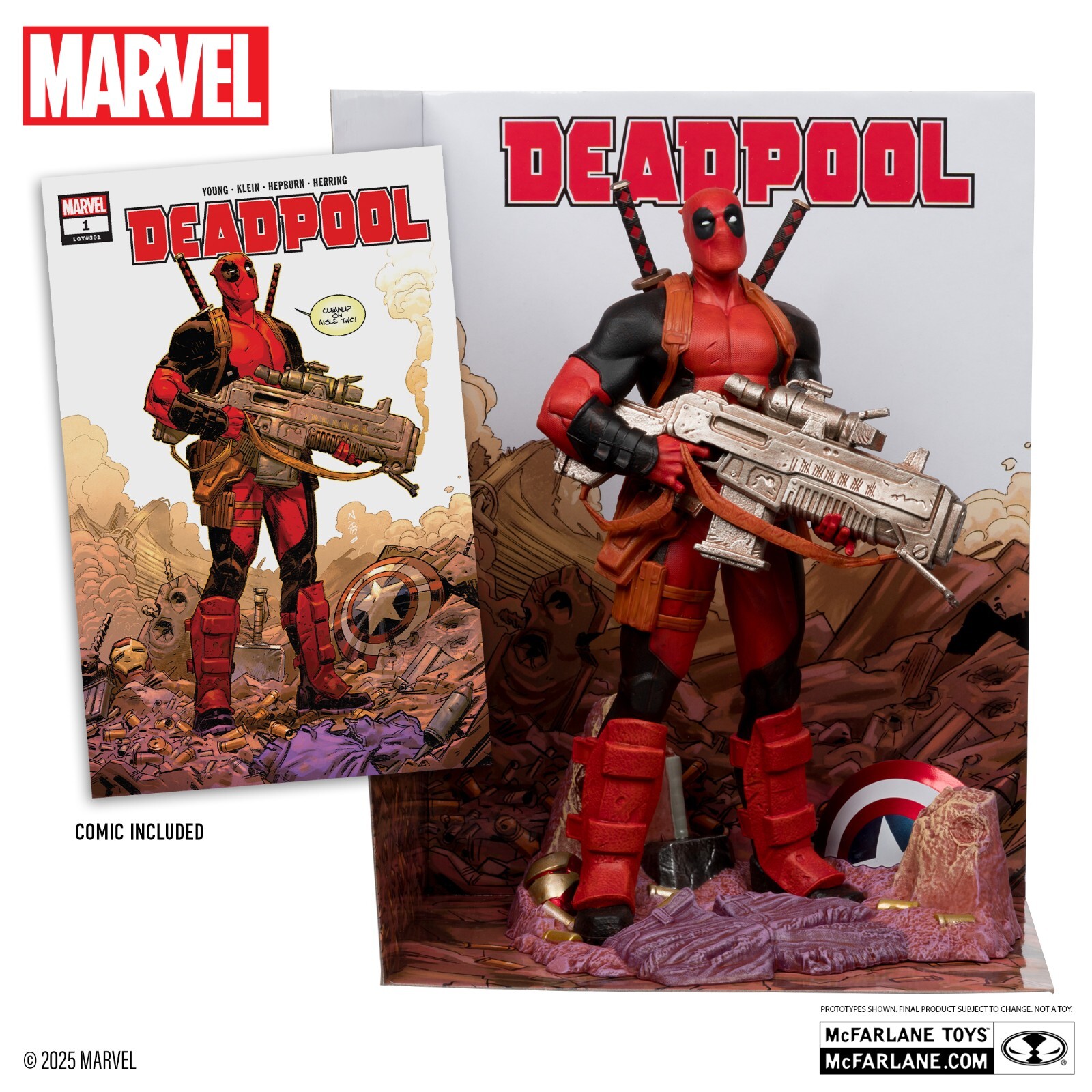 McFarlane Toys Marvel Deadpool 1:6TH Scale Deadpool #1 14816 New IN STOCK