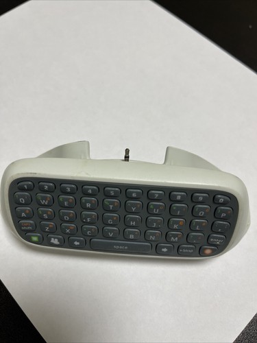 Official OEM Microsoft Xbox 360 ChatPad Chat Pad Keyboard Attachment White - Picture 2 of 4