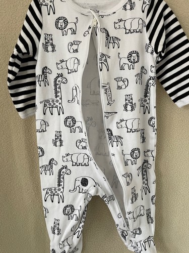 Wonder Nation Black/White Animal Sleeper & Carter's Long Sleeve Single (3-Pk) - Picture 12 of 12