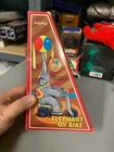 Schylling Elephant on a Bike Wind-up Tin Toy - Vintage