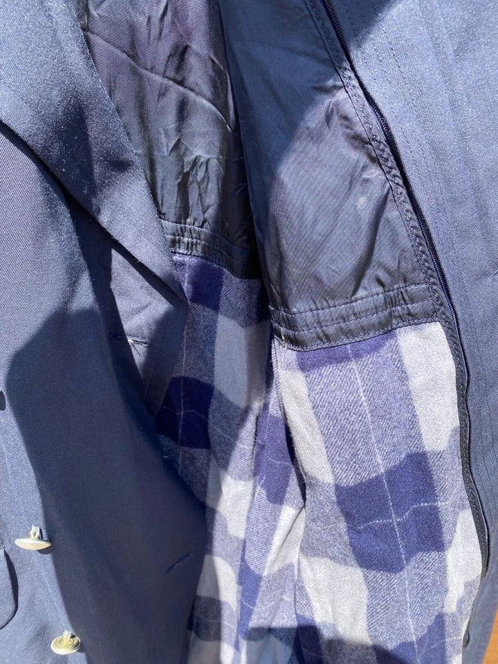 Bundeswehr blauer Mantel  Gr. 174/108  Uniformmantel Dienstmantel Luftwaffe - Bild 3 von 4