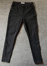 Signature by Levi Strauss Women  s Black High Rise Skinny Jeans Size 10 Long